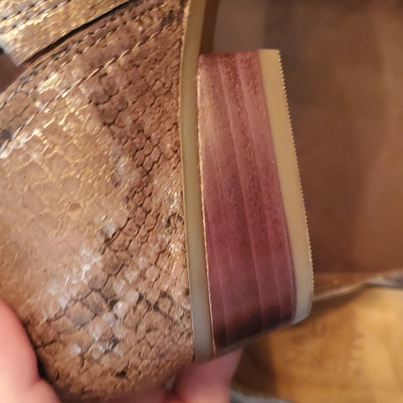 Naturalizer Belinda Leather Booties in Brown Snake - Picture 6 of 10